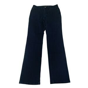 Charter Club Lexington Straight Jeans Women's 2P Petite Mid Rise Stretch Denim